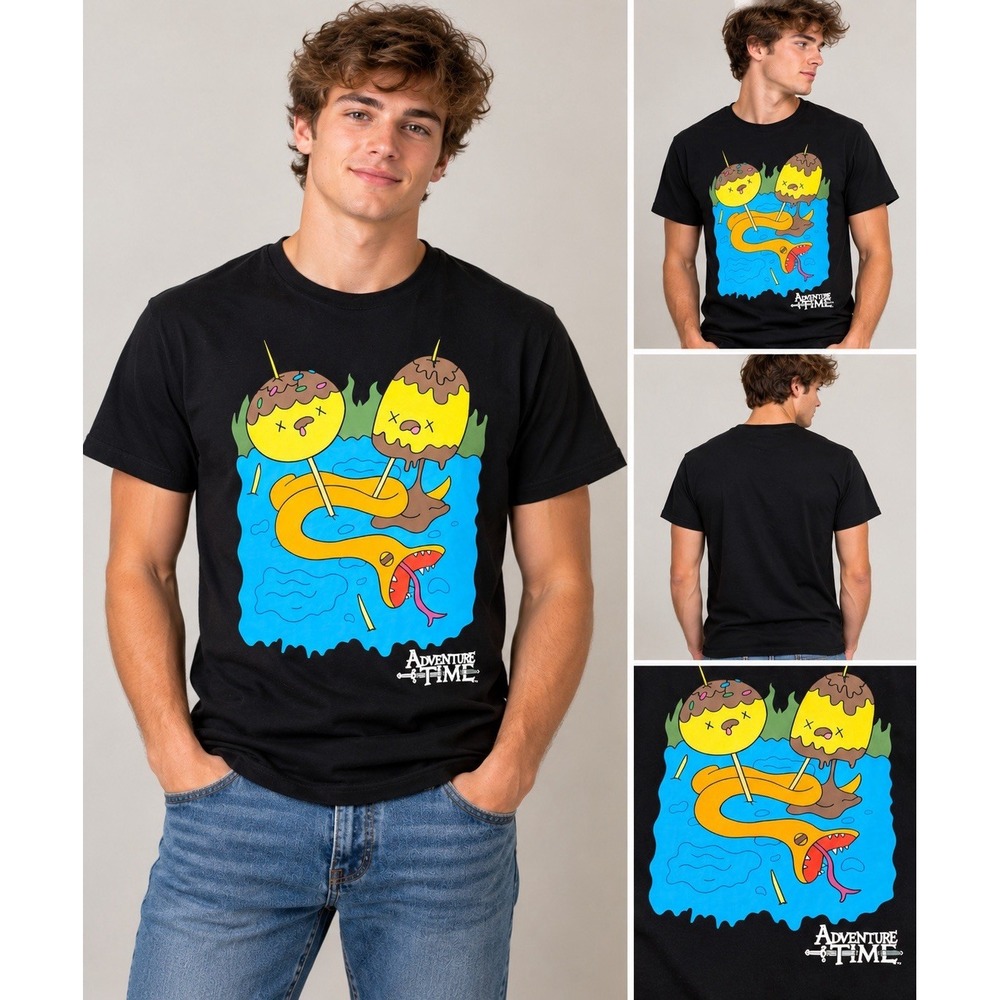 Adventure Time Marceline Snake Dessert T-Shirt Hot Topic Black S NWT